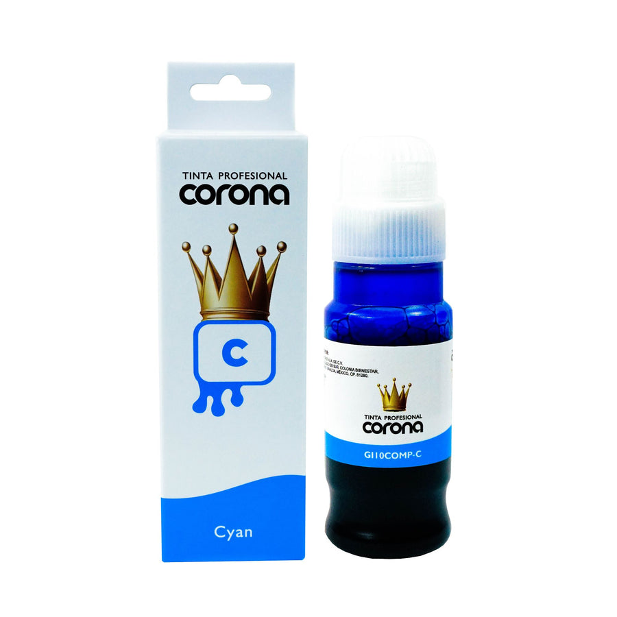 Tinta Corona Compatible Con Canon GI10 Cian 70ml
