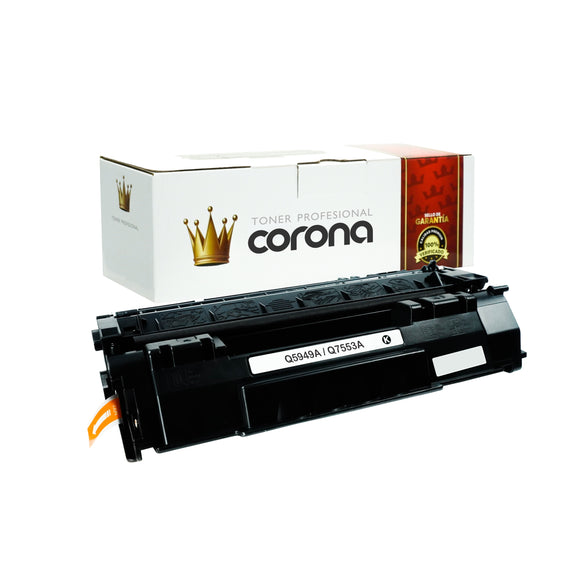 Toner Corona Q5949A / 49A - Q7553A / 53A NEGRO Compatible con HP