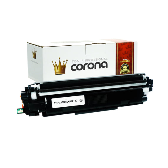 Toner Corona TN223 NEGRO Compatible con BROTHER