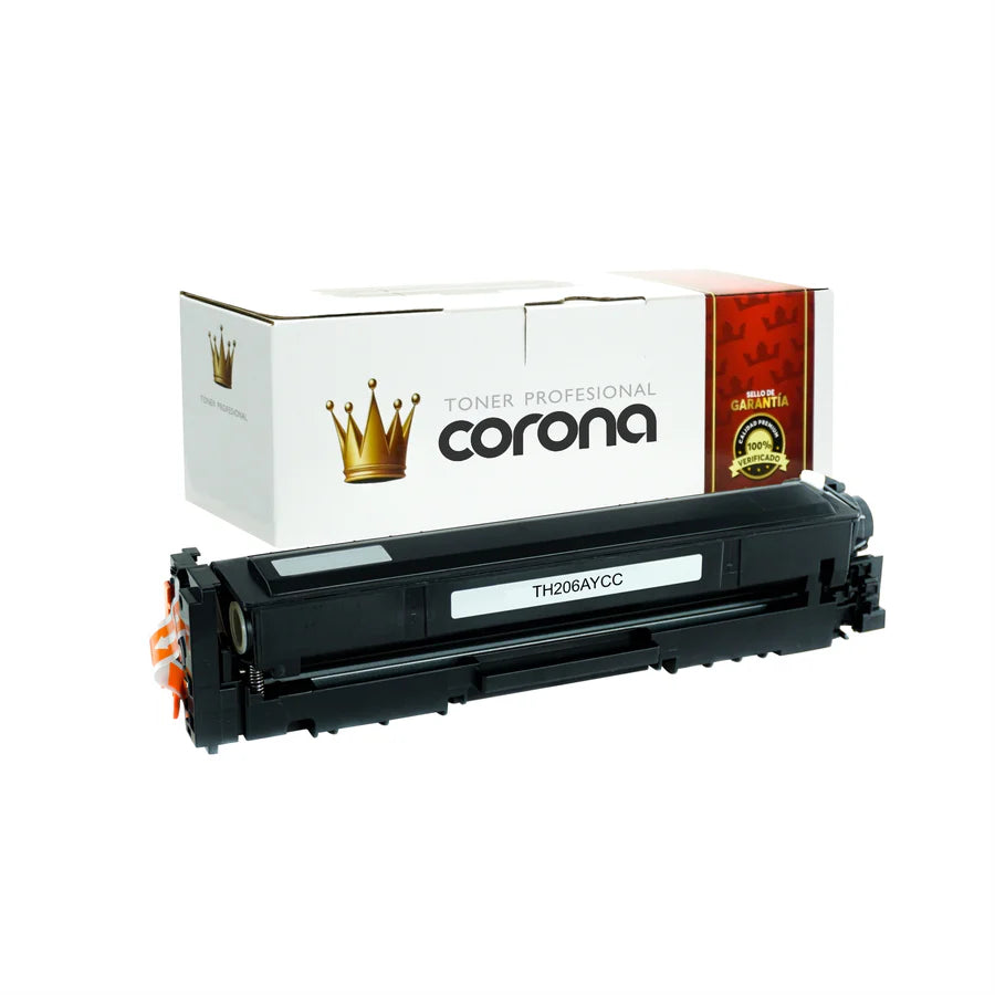 Tóner Corona W2112A / 206A AMARILLO CON CHIP Compatible Con HP