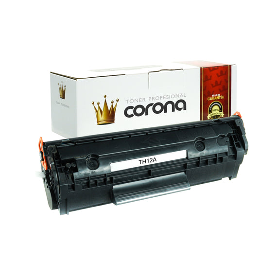 Tóner Corona Q2612X / 12X NEGRO Compatible Con HP