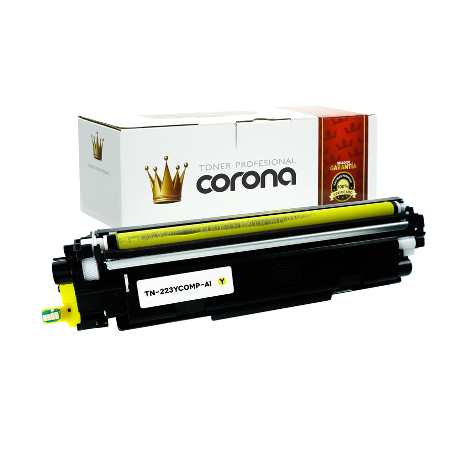 Toner Corona TN223 AMARILLO Compatible con BROTHER