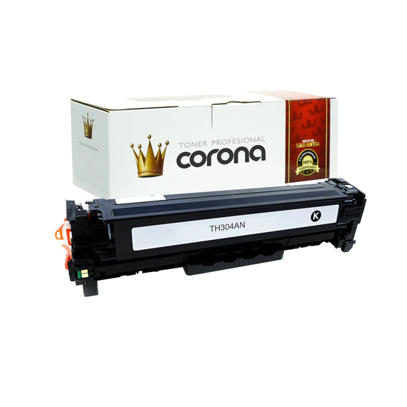 Tóner Corona CC530A / 304A - CE410A / 305A - CF380A / 312A NEGRO Compatible Con HP