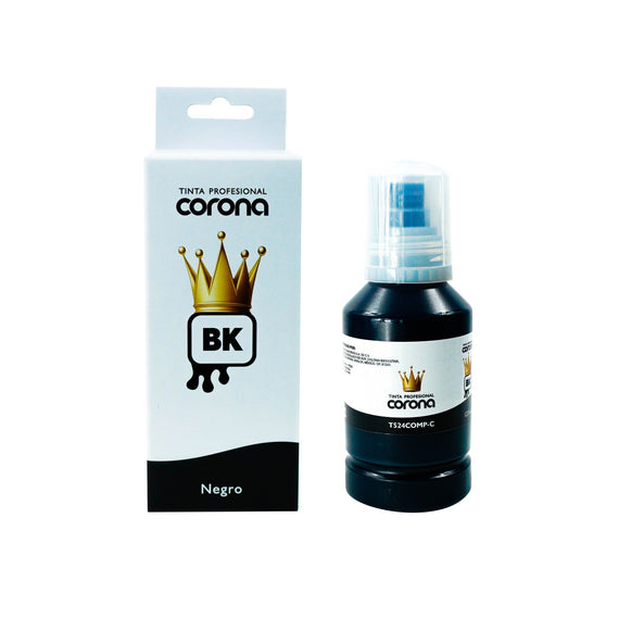 Tinta Corona Compatible Con Epson 524 Negro 127ml