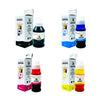 Pack 4 Tinta Corona Compatible Con Canon GI10 CMY 70ml, K 135ml