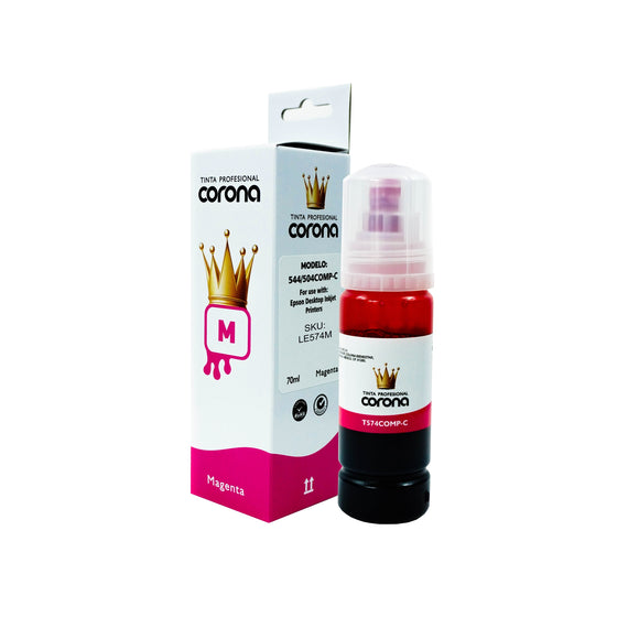 Tinta Corona Compatible Con Epson 574 Magenta 70ml