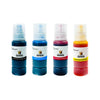 Pack 4 Tintas Corona Compatible Compatible con 504/544/GI10/GI11/GT53/GT51/GT52  CMYK  100ml