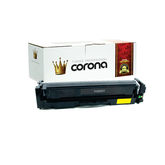 Toner Corona  CF502X /  202X AMARILLO Compatible con HP